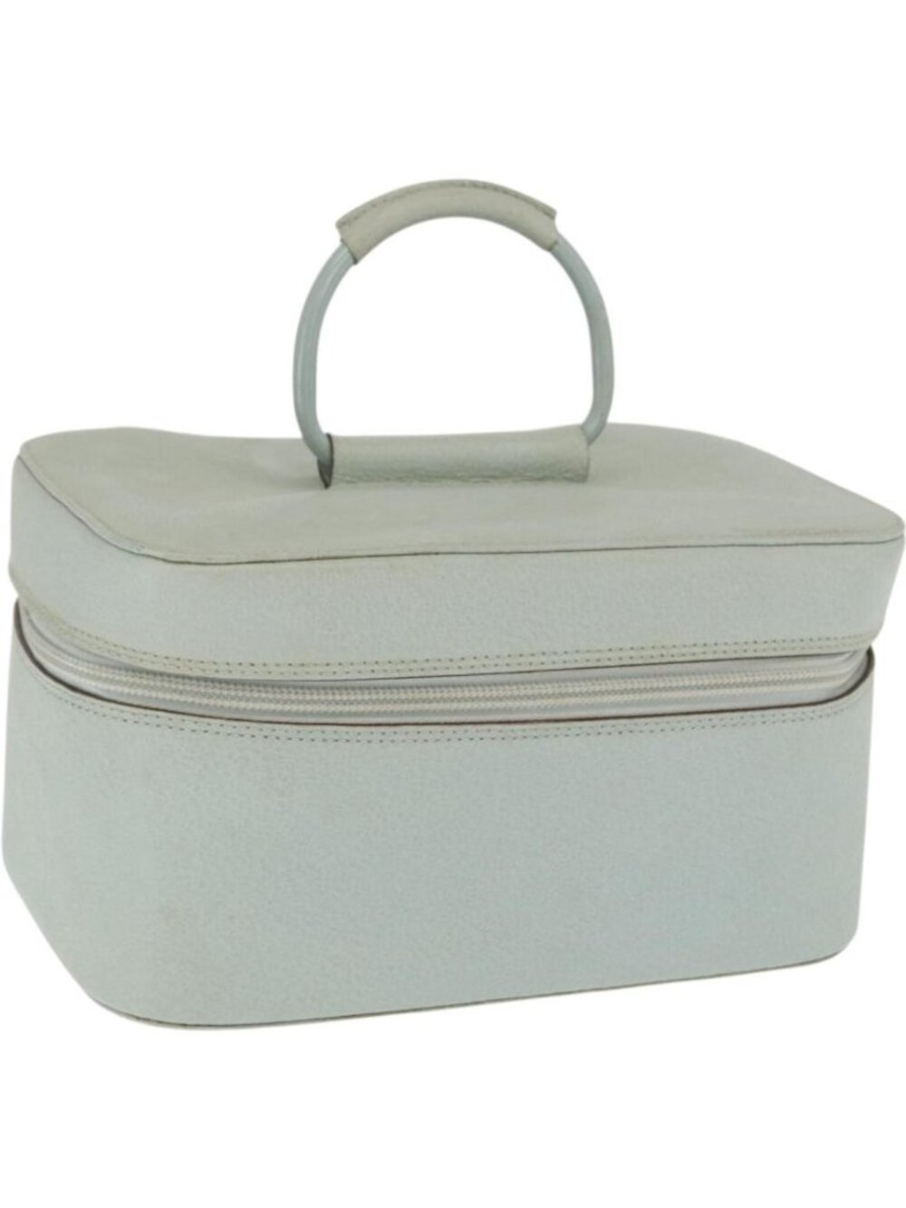 GUCCI Vanity Pouch Bag Leather Light Blue 039 2020 0710